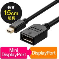 サンワダイレクト Mini DisplayPort-DisplayPort変換アダプタケーブル