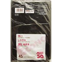 日本サニパック E52エコノプラス45L 黒 4902393504522 1セット（800枚：50枚×16）（直送品）