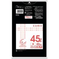 日本サニパック EP52 エコノパックエンボス黒45L 4902393503525 1セット（1000枚：40枚×25）（直送品）