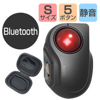 エレコム トラックボールマウス/小型/5ボタン/静音/Bluetooth/ブラック
