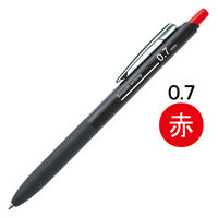 アスクル なめらか油性インクボールペン ロング筆記タイプ 0.7mm赤 1セット（50本：10本入×5箱） オリジナル