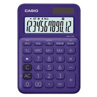 カシオ計算機 カラフル電卓　パープル　MW-C20C-PL-N 紫 1個