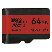 GAUDI microSDXCカード UHS-I U1 クラス10 64GB CRGMSDXCU1A64G 1枚