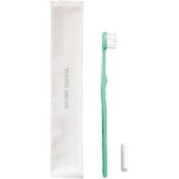 フィード アメニティ 日本製歯ブラシ（ID-00） チューブ3g付 グリーン 1箱（1400本入） 80504010-GR（直送品）