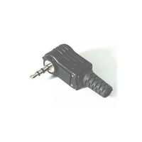 マル信無線電機 2.5mmステレオプラグ L型 MP023LN 1個 63-3072-70（直送品）