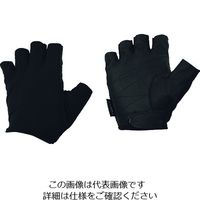 おたふく手袋 おたふく フーバー シンセティックレザーグローブ 5フィンガーレスモデル ブラック L FB-61-BK-L 147-7741（直送品）