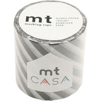 mt CASA 50mm ストライプ・ブラック MTCA5107 マスキングテープ カモ井加工紙（直送品）