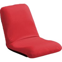 ホームテイスト Leraar-リーラー- 座椅子 リクライニング Mサイズ 起毛 レッド SH-07-LER-M 1脚（直送品）