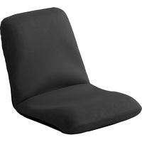ホームテイスト Leraar-リーラー- 座椅子 リクライニング Mサイズ ブラック SH-07-LER-M 1脚（直送品）