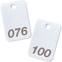 オープン工業 スチロール番号札 76〜100 白 BF-83-WH（直送品）
