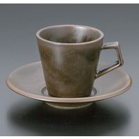 アースモス 美濃焼 和風コーヒーカップ ラバーブラウンコーヒーC／S ［180cc］ （3個入）（直送品）