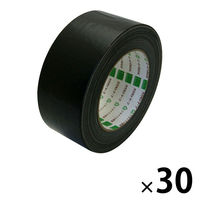 オカモト 布テープカラー No.111 黒 50mm×25m巻 シュリンク包装 111-S 1ケース（30巻）（直送品）