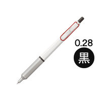 油性ボールペン ジェットストリームエッジ単色 0.28mm ホワイトレッド軸 白 SXN100328W.15 三菱鉛筆uni ユニ