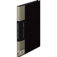キングジム クリアーファイル カラーベース 20P A5タテ 黒 115Cクロ 1セット（2冊）（直送品）
