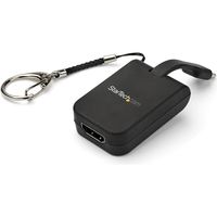 StarTech.com 携帯型USB Type-C-HDMIアダプタ クイックコネクト・キーチェーン対応 4K/30Hz対応 CDP2HDFC 1個（直送品）
