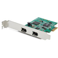StarTech.com 2ポートFireWire 400増設PCIeカード PEX1394A2V2 1個（直送品）