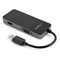 Startech.com USB 3.0-HDMI/VGA 変換アダプタ 4K/30Hz対応 Mac/Windows対応 USB32HDVGA 1個