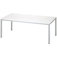 アール・エフ・ヤマカワ ミーティングテーブル ホワイト 幅1800×奥行900×高さ700mm 1台（わけあり品）