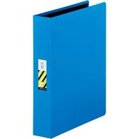 アスクル】キングジム プレスロックファイル 1671 Ａ4Ｓ 背幅60ｍｍ 青 