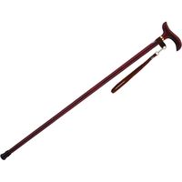 インターリンクス ベーシック木製杖　固定型　0401-WD0194 木目レッド 1本　【杖】介援隊カタログ（直送品）