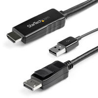 HDMI - DP変換ケーブル 4K/30Hz HDMIからDiplayPortに変換するアクティブコンバータ
