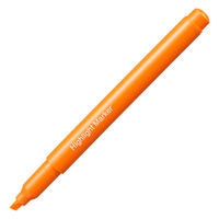 アスクル 蛍光ペン 蛍光マーカー シングルタイプ オレンジ 1セット（50本：10本入×5箱）