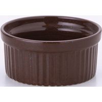 金正陶器 8cmスフレ 栗梅茶（10入り） 9-88-18 10個入り（直送品）