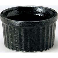 金正陶器 5cmスフレ 黒耀（10入り） 9-88-25 10個入り（直送品）