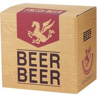 ヤマニパッケージ ビール１２本入 K-30 １ケース（60枚：10枚セットシュリンク包装）（直送品）