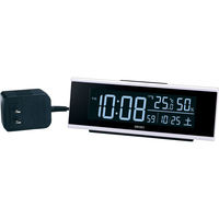 セイコータイムクリエーション SEIKO シリーズ C3 デジタル時計 電波時計 置時計 白 DL307W 1個（直送品）