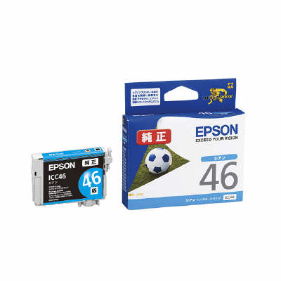 エプソン（EPSON） 純正インク ICC46 シアン IC46シリーズ 1個