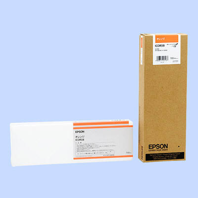 アスクル】エプソン（EPSON） 純正インク ICOR58 オレンジ 1個（取寄品