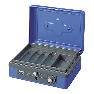カール事務器 キャッシュボックス（コンパクトサイズ） ブルー CB-8200