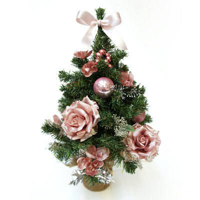 Lohaco クリスマスツリー Mサイズ ピンクローズ Pras 0192 アカツキコーポレーション