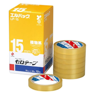 ニチバン セロテープ（R） エルパック 15mm×35m　LP-15　1箱（12巻入）（直送品）