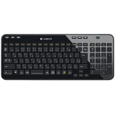 ロジクール(Logicool)　ワイヤレスキーボード　　K360r　ブラック　フルキーボード/メンブレン式/日本語105キー