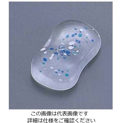 アズワン ガラス平枕型箸置 青 HM-SRB 1個 62-6728-40（直送品）