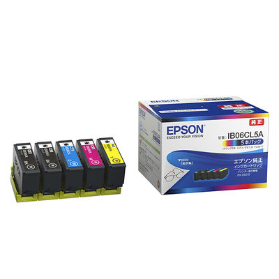 エプソン（EPSON） 純正インク IB06CL5A 4色パック+ブラック1個 IB06（メガネ）シリーズ