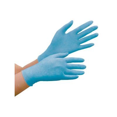 ミドリ安全　ニトリル手袋　ベルテ　７８０Ｎ　粉なし　ブルー　１箱（100枚入）