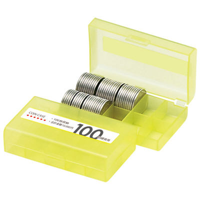 オープン工業　コインケース　Ｍー１００Ｗ　１００円用　収納１００枚　10個　（直送品）