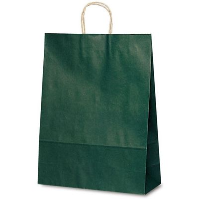 ベルベ 紙袋 1448 自動紐手提袋 T-12 直送品 50×4 緑 当店は最高な サービスを提供します 1包：200枚 【予約受付中】 カラー