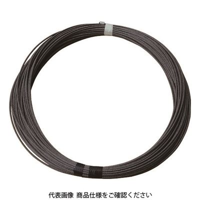 トーヨーコーケン TKK BH-820専用交換ワイヤロープ ワイヤロープ φ6×21M （麻芯6×19） 6X21M BH-820  116-5236（直送品）