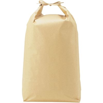 【袋・包装資材（米袋）】マルタカ 紐付クラフト 無地 窓無 1梱包（100枚入）