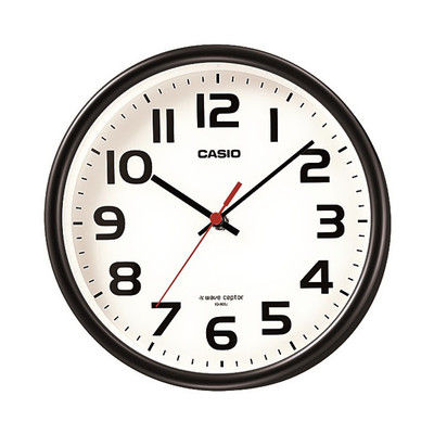CASIO（カシオ）置き掛け時計 [電波 ステップ] 直径216mm IQ-800J-1JF 1個（取寄品）