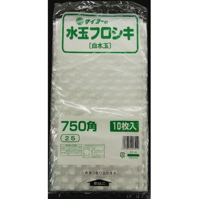 中川製袋化工 水玉フロシキ 750角 白水玉 H066045 1000枚（10×100）（直送品）