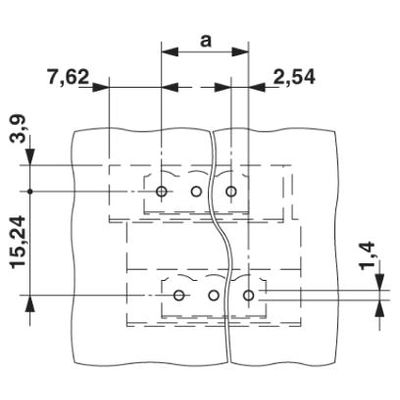 プリント基板用コネクタ ソケット 4極2列 MDSTBV 2，5/ 4-GF-5，08 （直送品）