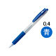 アスクル ノック式ゲルインクボールペン 0.4mm 青 30本 AJJS15-BL オリジナル