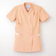 ナガイレーベン 女子上衣（スクラブ） 医療白衣 半袖 オレンジ L LX-4052（取寄品）