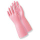 「現場のチカラ」　塩化ビニール手袋　簡易包装ワーキング中厚手　ピンク　M　5双　111　ショーワグローブ　オリジナル