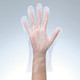 ファーストレイト　「現場のチカラ」　使いきりLDポリエチレン手袋（デザインパッケージ）　片エンボス　使い捨て手袋